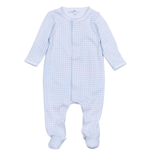 Peek-A-Boo Wishes Footie – Light Blue