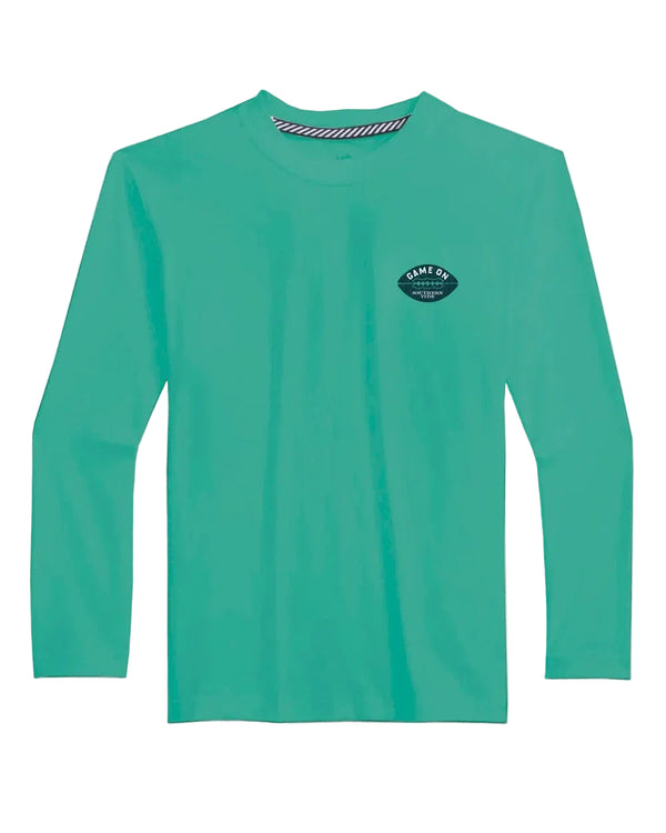Youth LS Helmet Tee, Persian Green