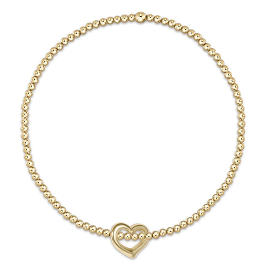 egirl Classic Gold 3mm Bead Bracelet Love Small Gold Disc