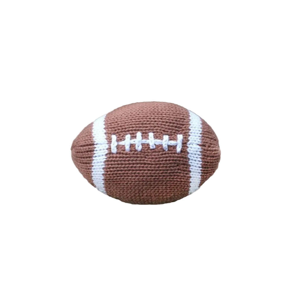 Phil the Football Knit Rattle