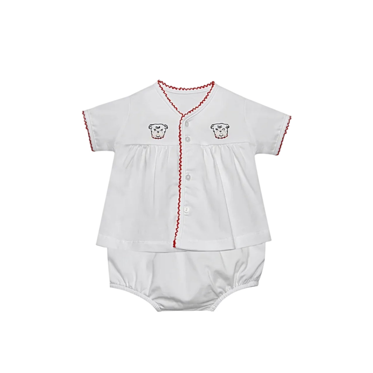 Red/Gray Unisex Diaper Set