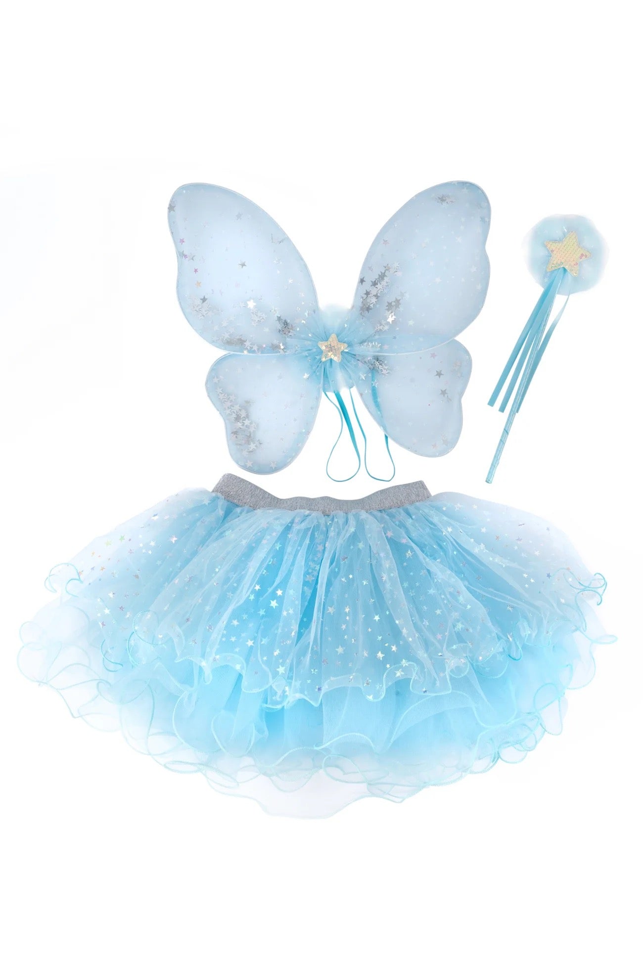 Iridescent Celestrial Fairy Wings, Tutu, Wand