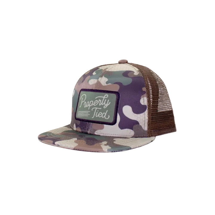 Boys Sportsman Trucker Hat- Delta Woodland Camo