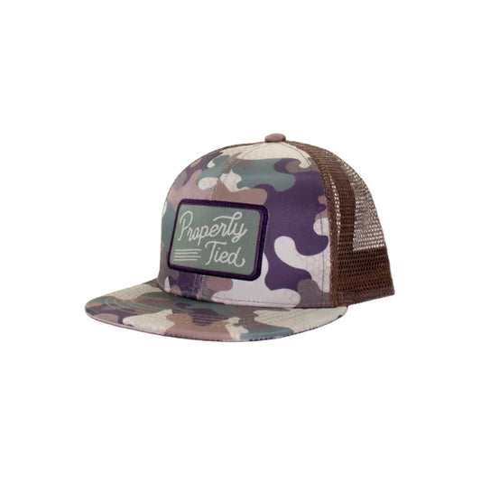Boys Sportsman Trucker Hat- Delta Woodland Camo