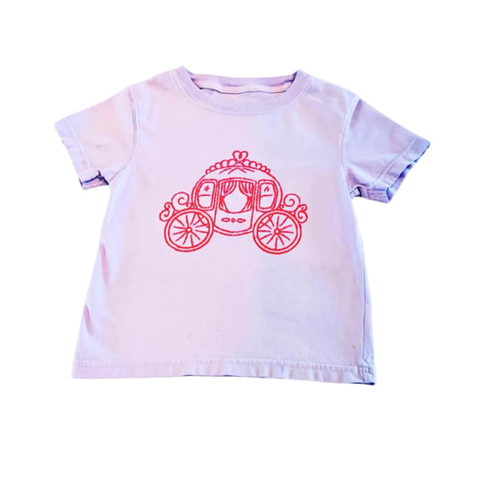 Short Sleeve Light Purple Carriage T-Shirt