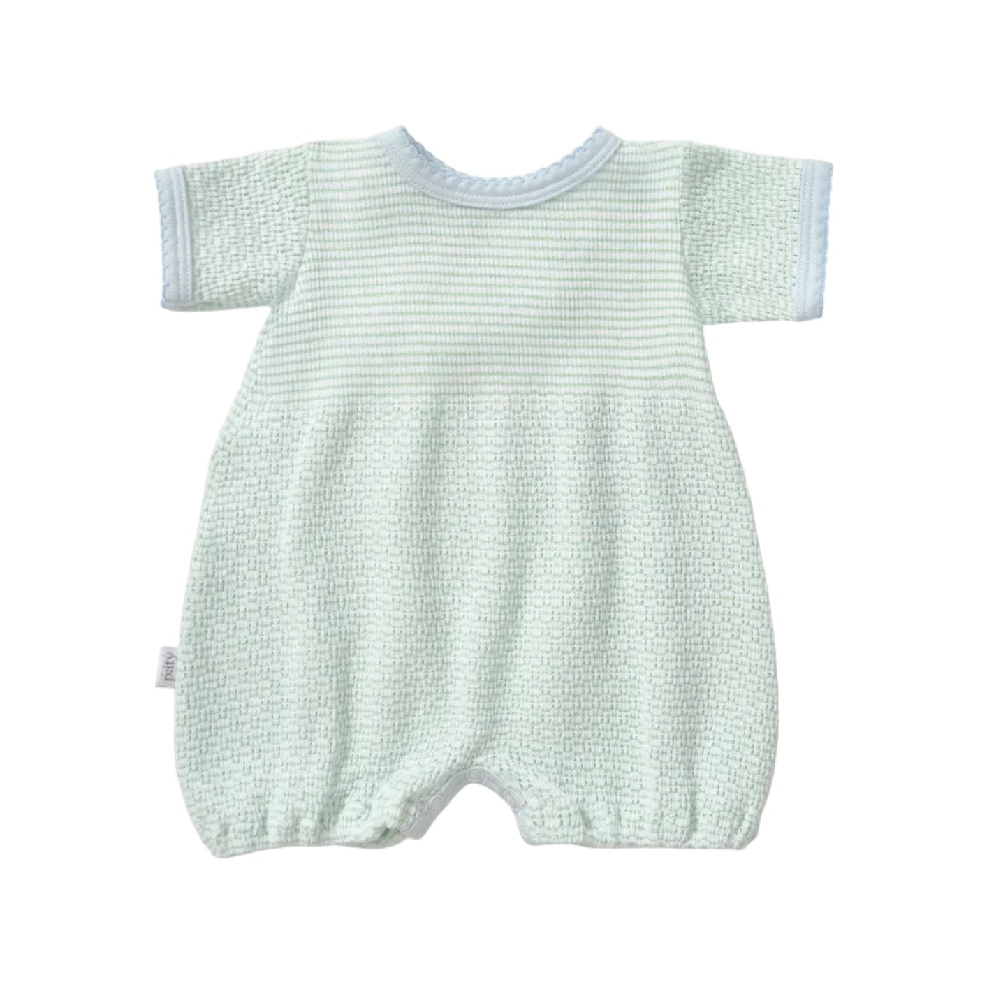 Paty Bubble Mint w/ Blue Trim