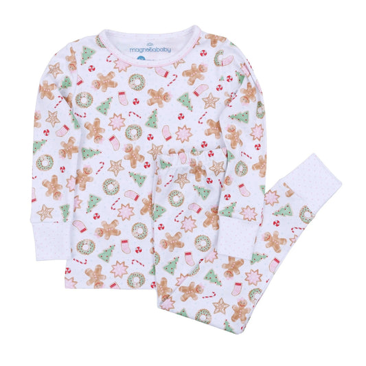 Frosted Wonderland Long Pajamas Light Pink