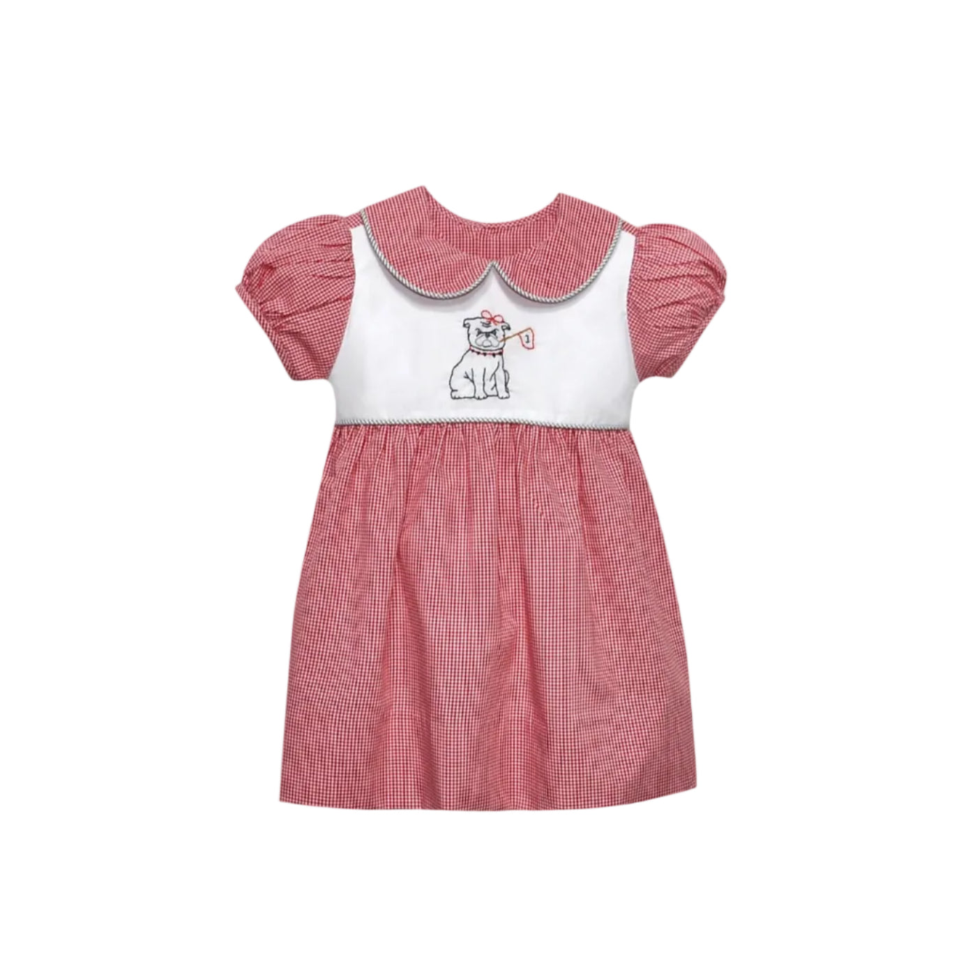 Bulldog w/ Flag Red/Black Dress