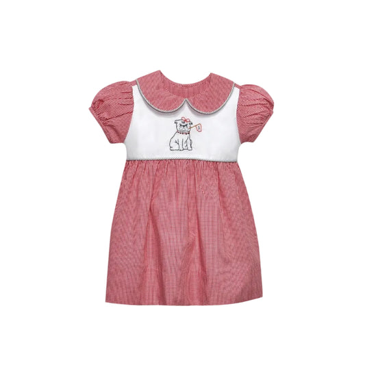 Bulldog w/ Flag Red/Black Dress
