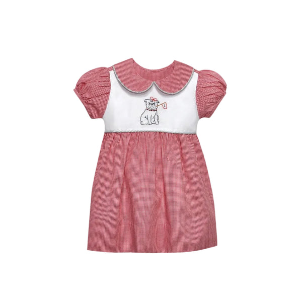 Bulldog w/ Flag Red/Black Dress