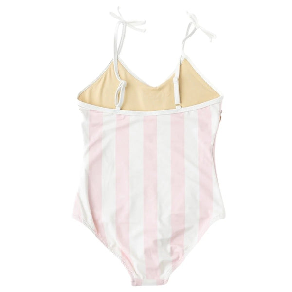 Strawberry Girls Sequin Striped One Piece Swimsuit