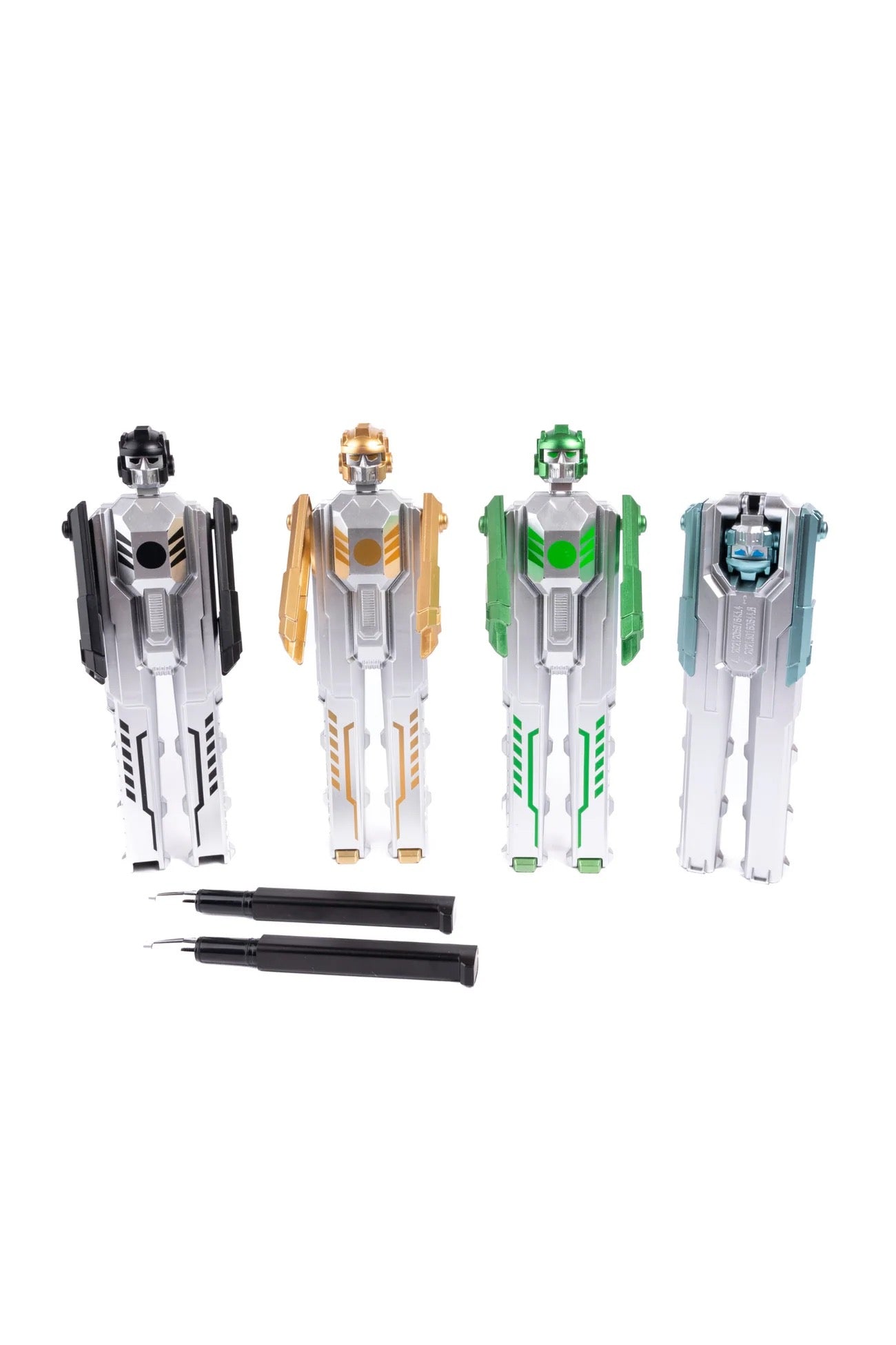 Tremendous Transforming Robot Pens, 4 styles assorted