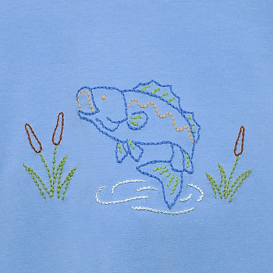 Blue Houston Shirt- Flying Bass