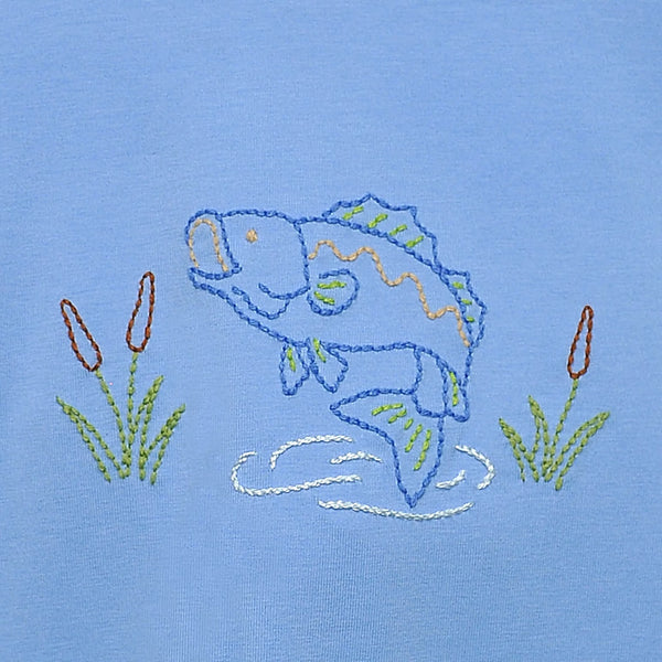 Blue Houston Shirt- Flying Bass