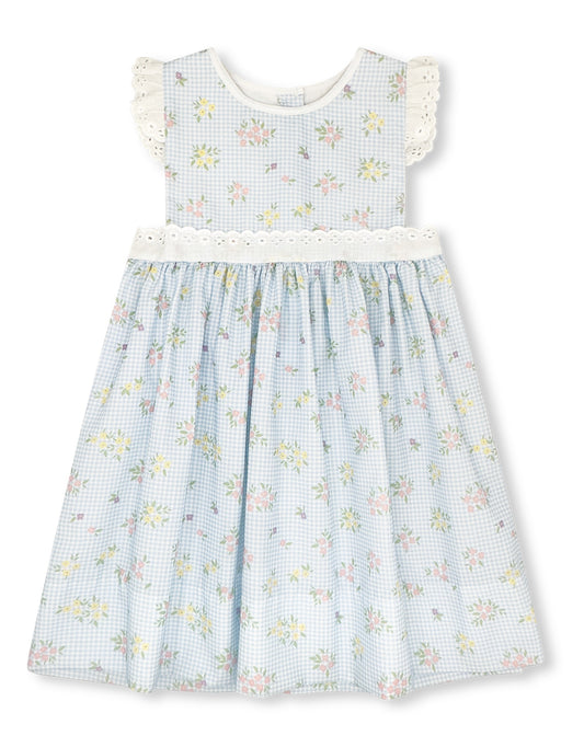 Pinafore Dress-Spring Time Blooms