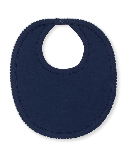 Navy/White Kissy Basics Bib