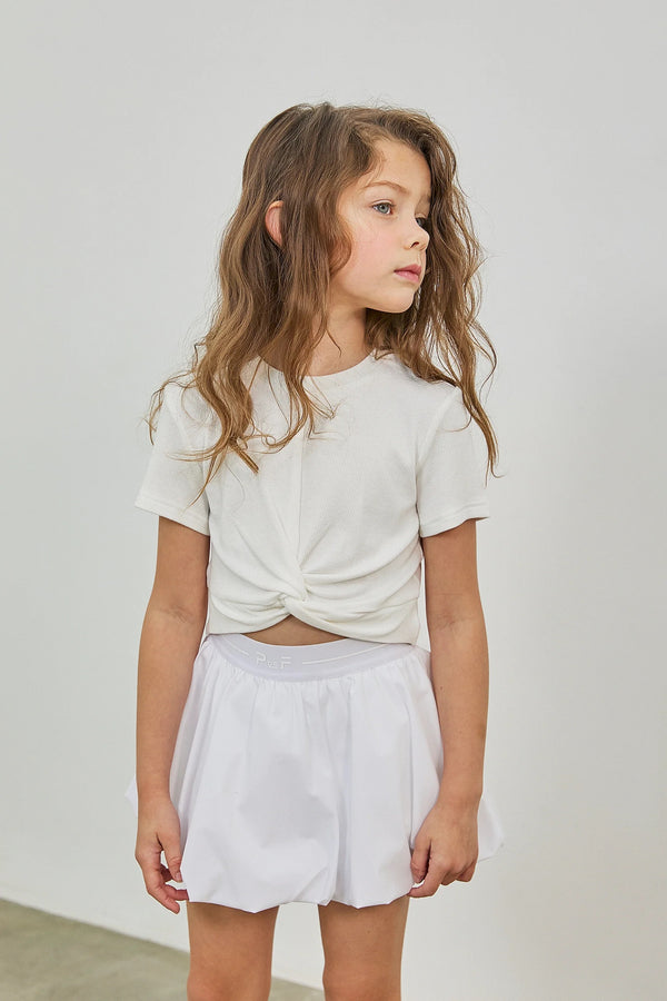 Crossflow Crop SS, White