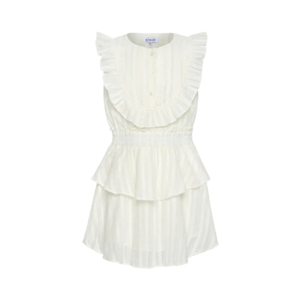Jane Dress White/Gold