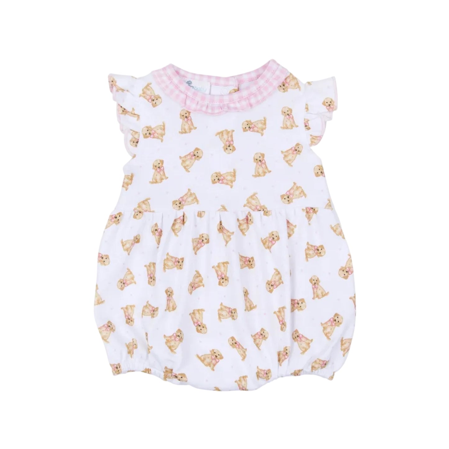 Sweet Golden Print Bubble- Pink