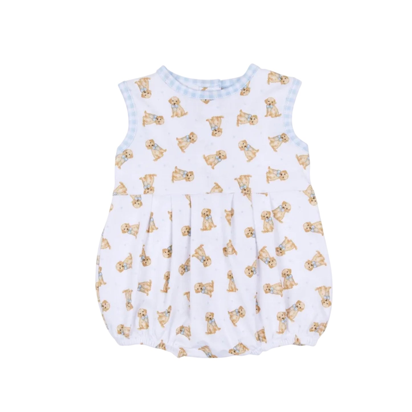 Sweet Golden Print Bubble- Light Blue