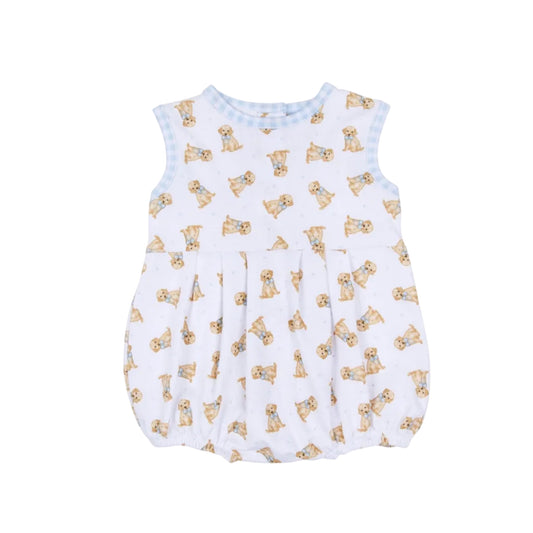 Sweet Golden Print Bubble- Light Blue