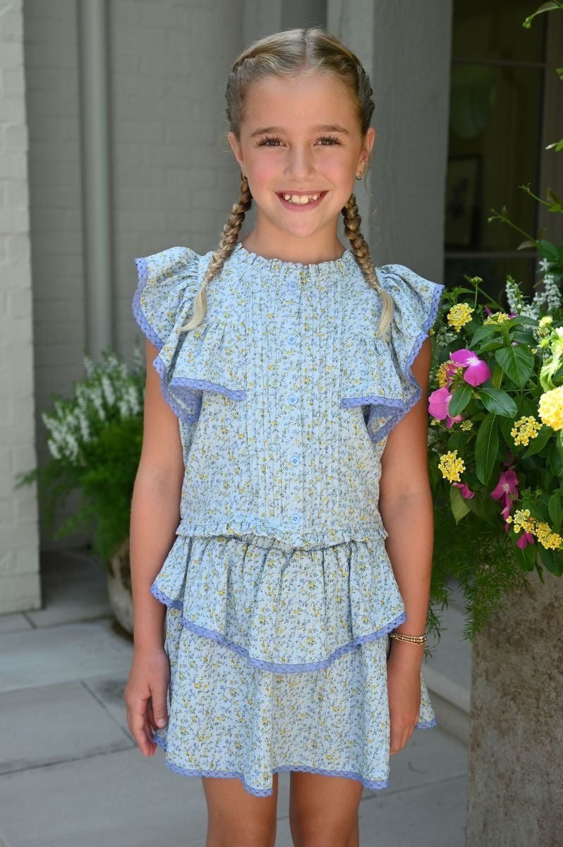 Parker Skort Blue Ditsy