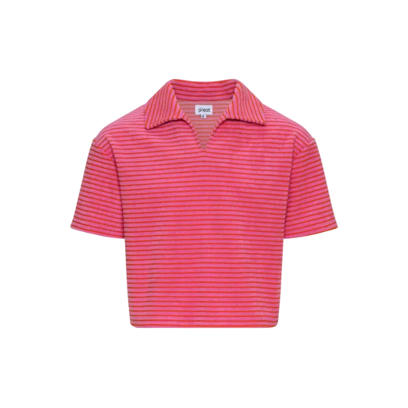 Pierce Top Pink/Orange French Terry