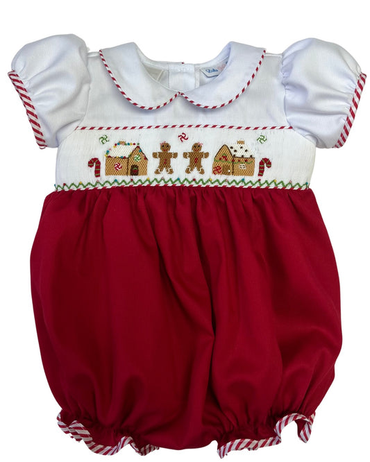 Rosie Ginger Bread House Smocked Waist Bubble