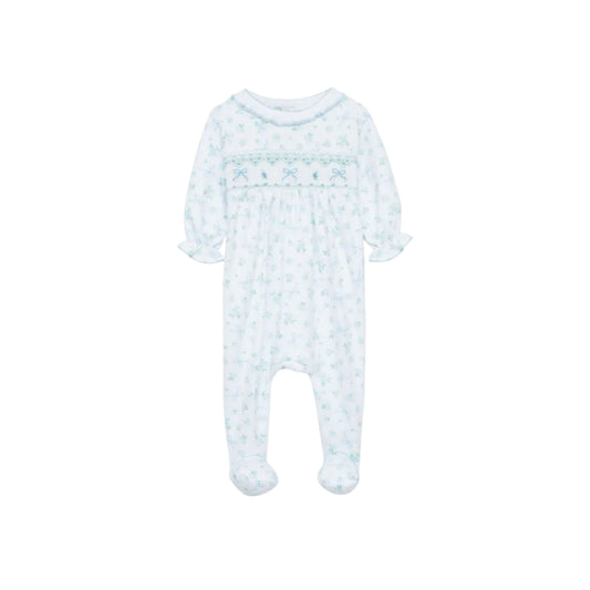 Eloise's Classics Smocked Footie- Sky Blue