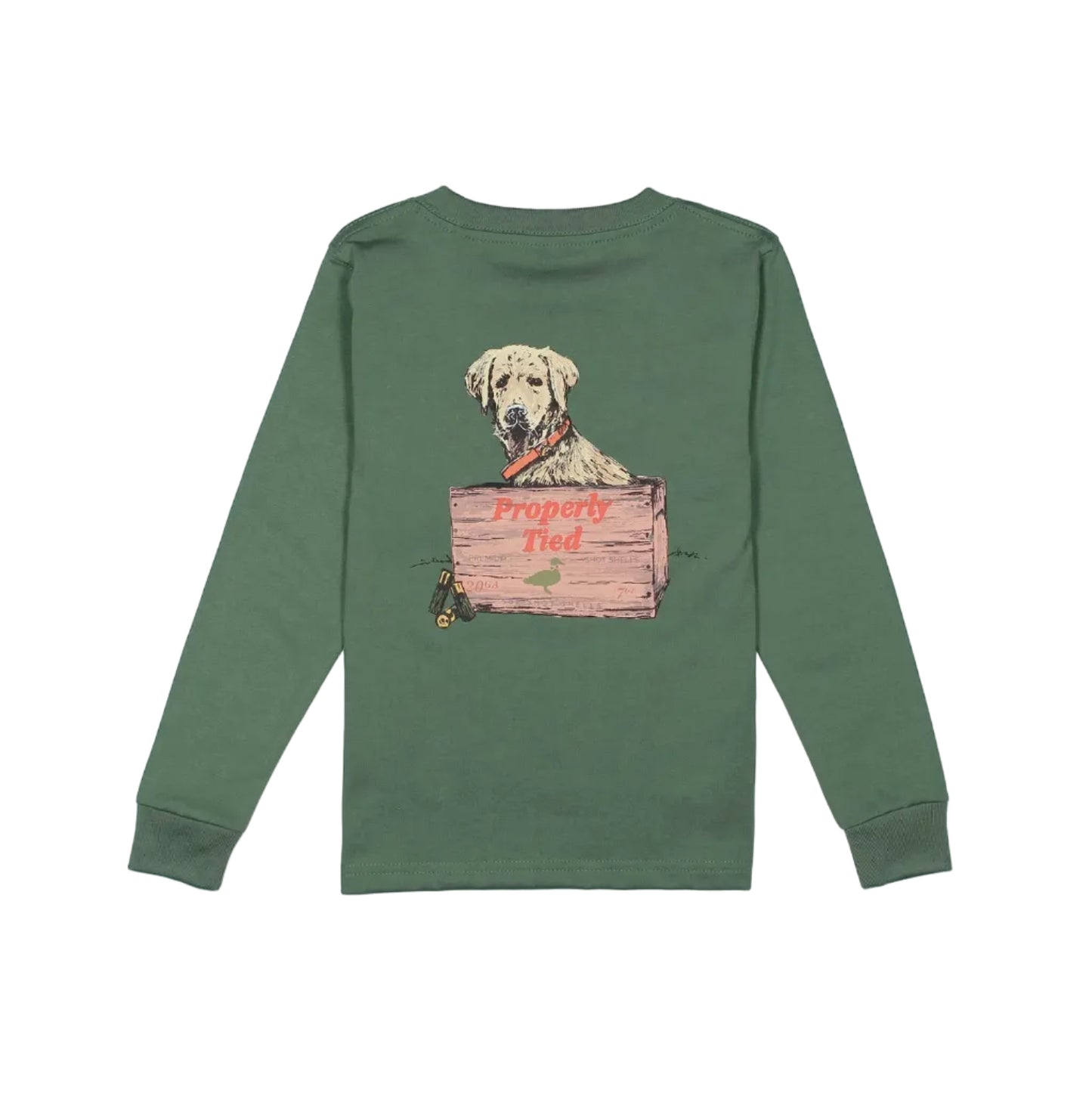 Boys Little Shot LS Fern Green