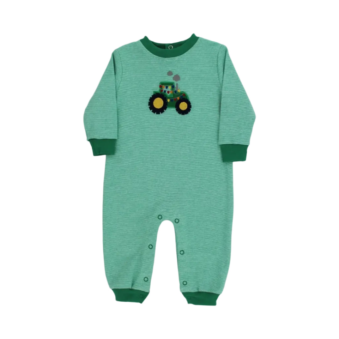 Yuletide Tractor, Knit Romper