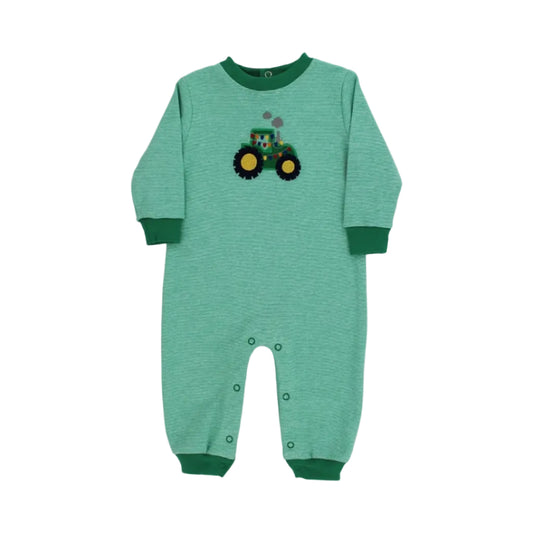 Yuletide Tractor, Knit Romper
