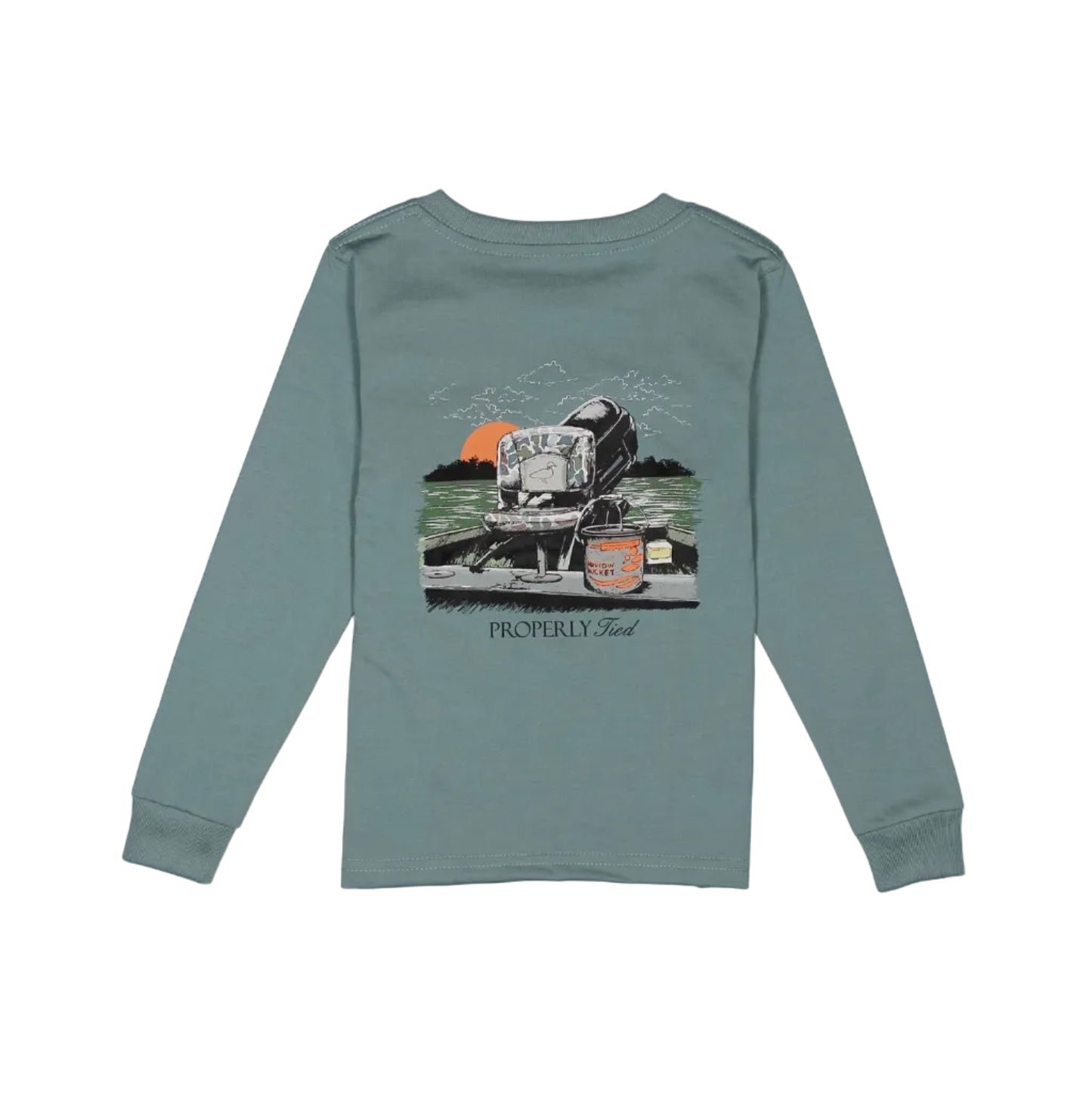 Boys Gone Fishing LS Steel Blue