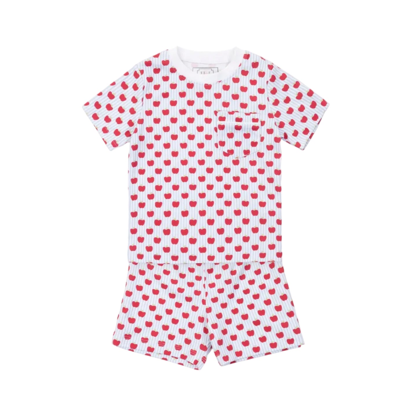 Charles Boys' Short Set- Schoolhouse Apples