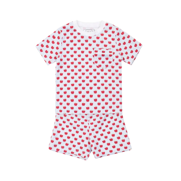 Charles Boys' Short Set- Schoolhouse Apples