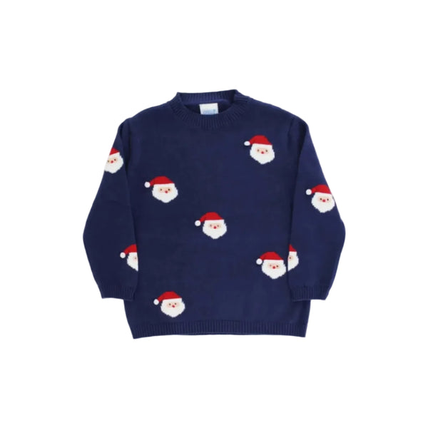 Crew Neck Sweater, Santa Print