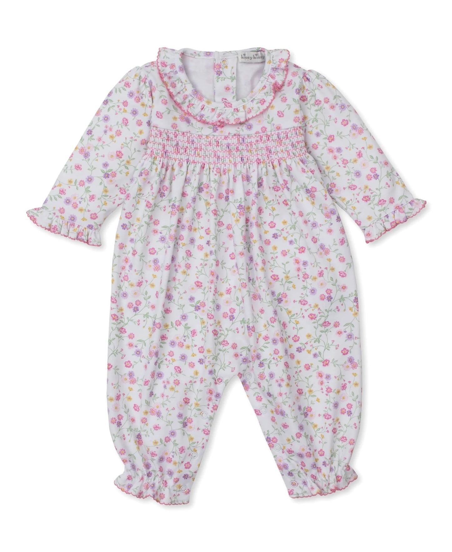 Autumn Blossoms Smocked Playsuit