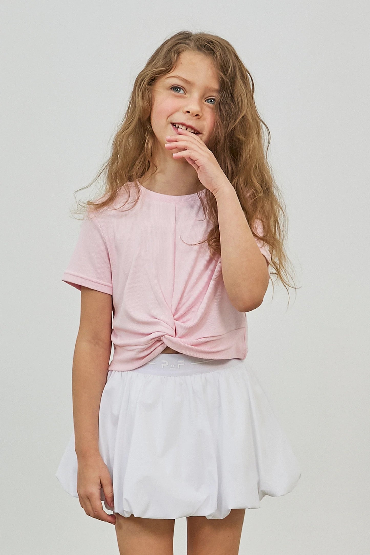 Crossflow Crop SS, Petal Pink