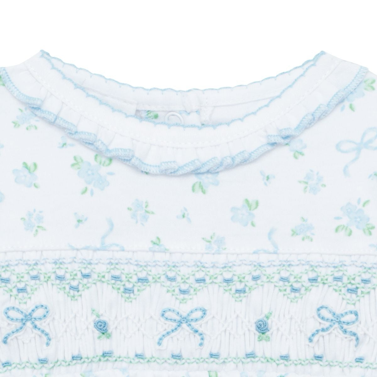 Eloise's Classics Smocked Footie- Sky Blue