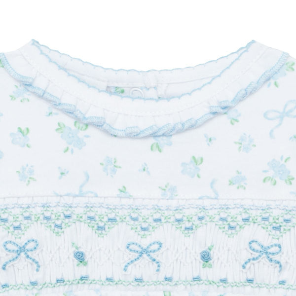 Eloise's Classics Smocked Footie- Sky Blue