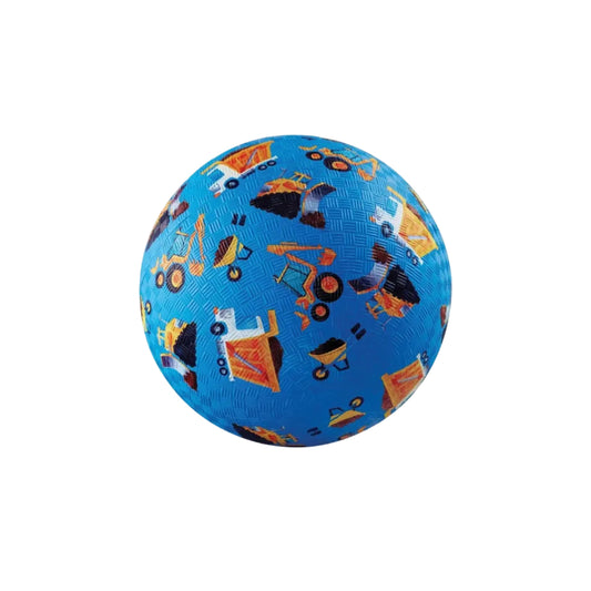 5" Playground Ball - Blue Construction