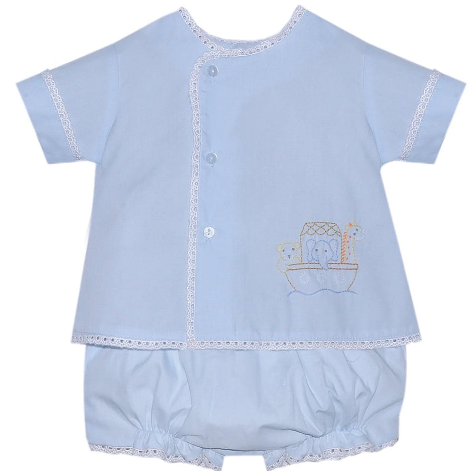 Blue Blanche Boy Diaper Set - Noah Ark