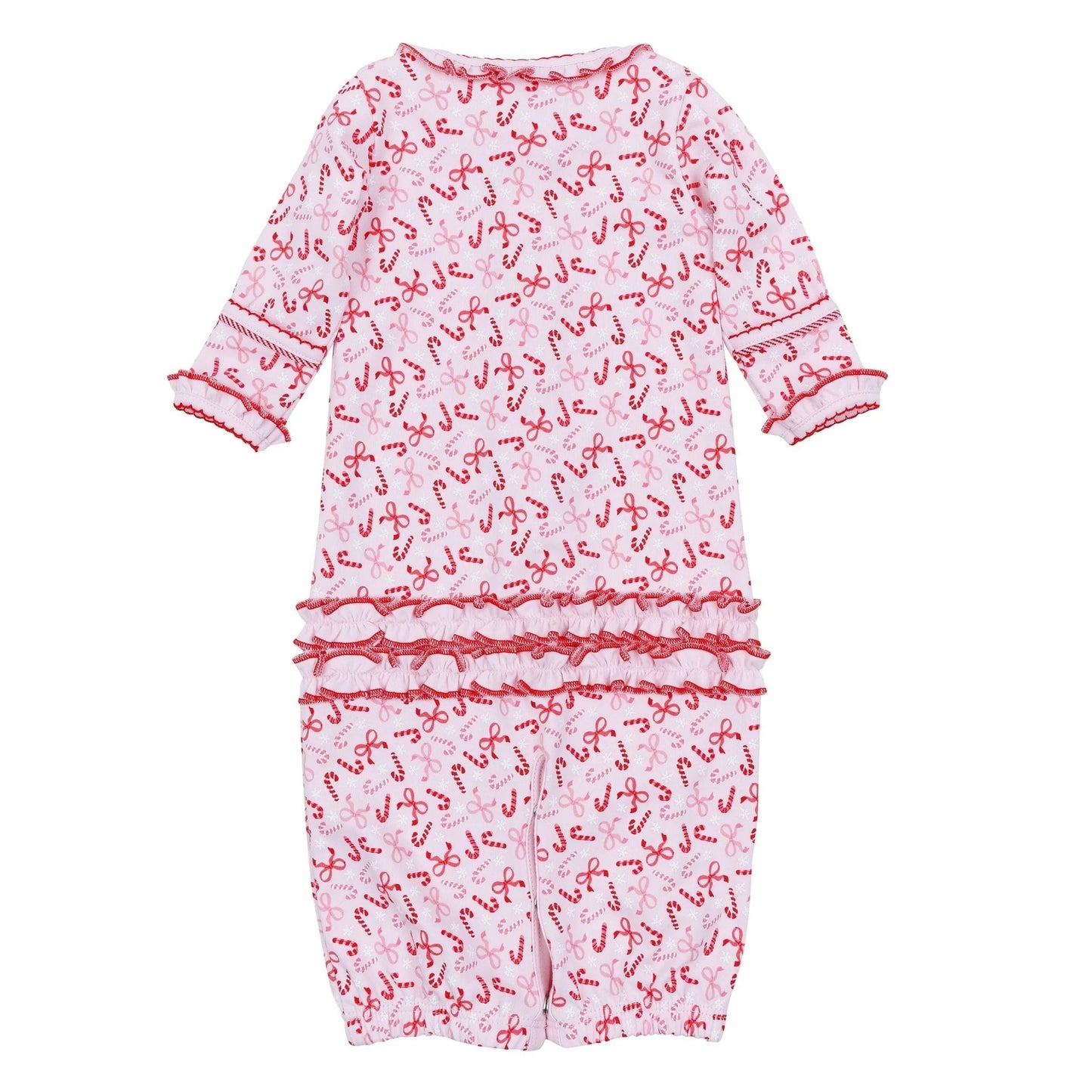 Candy Cane Lane Print Ruffle Converter Red