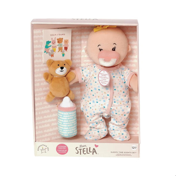 Love, Stella Sleepy Time Set Peach Doll with Blonde Tuft