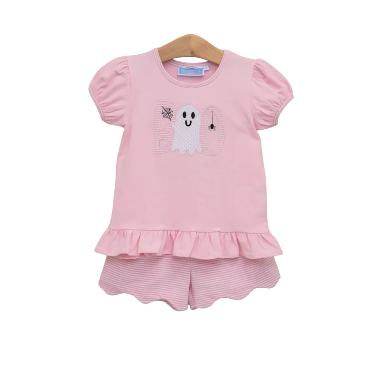 Boo Scalloped Short Set