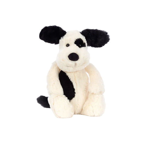 Bashful Rufferty Black and Cream Puppy