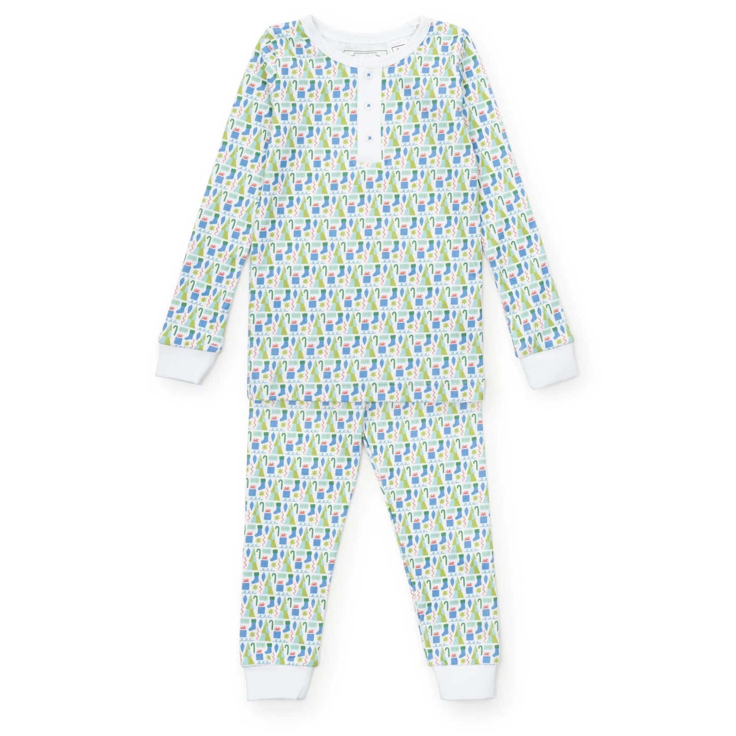 Jack Boys' Pajama Pant Set-Mod Holiday Blue
