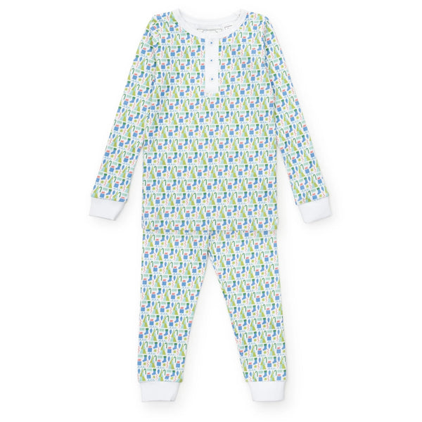 Jack Boys' Pajama Pant Set-Mod Holiday Blue