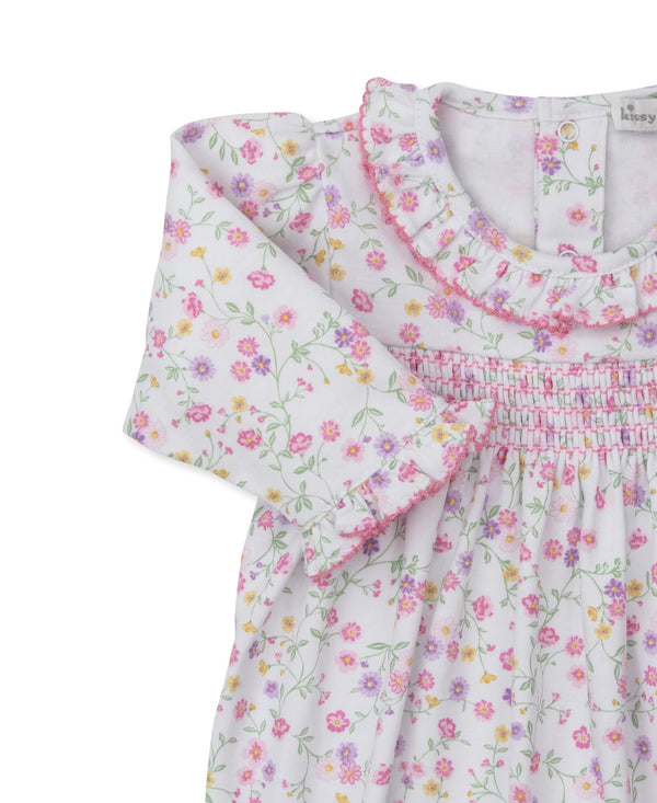 Autumn Blossoms Smocked Playsuit