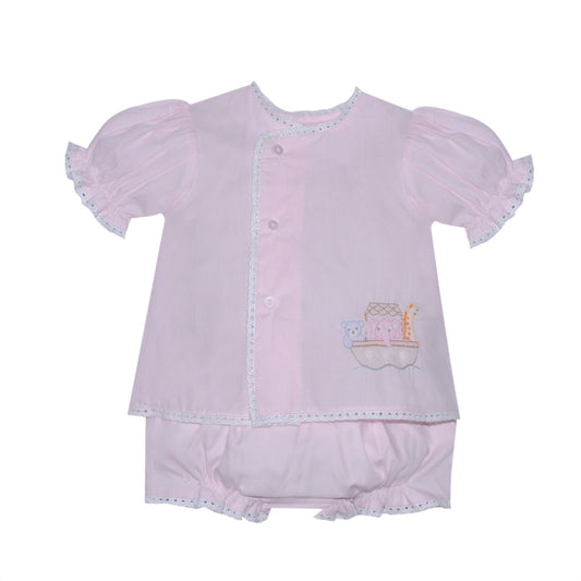 Pink Blanche Girl Diaper Set - Noah Ark